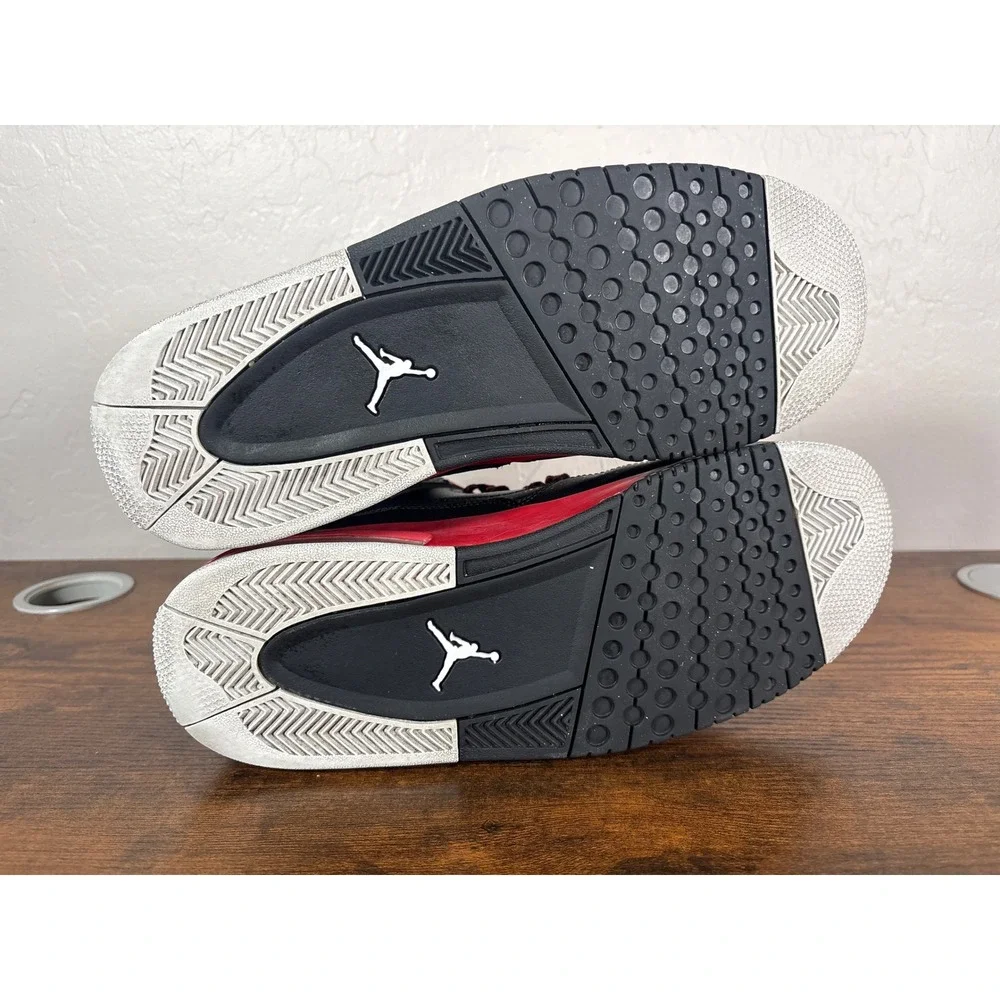 Jordan Flight Origin Mens 11 Black Gym Red White Mid Sneakers 599593-001